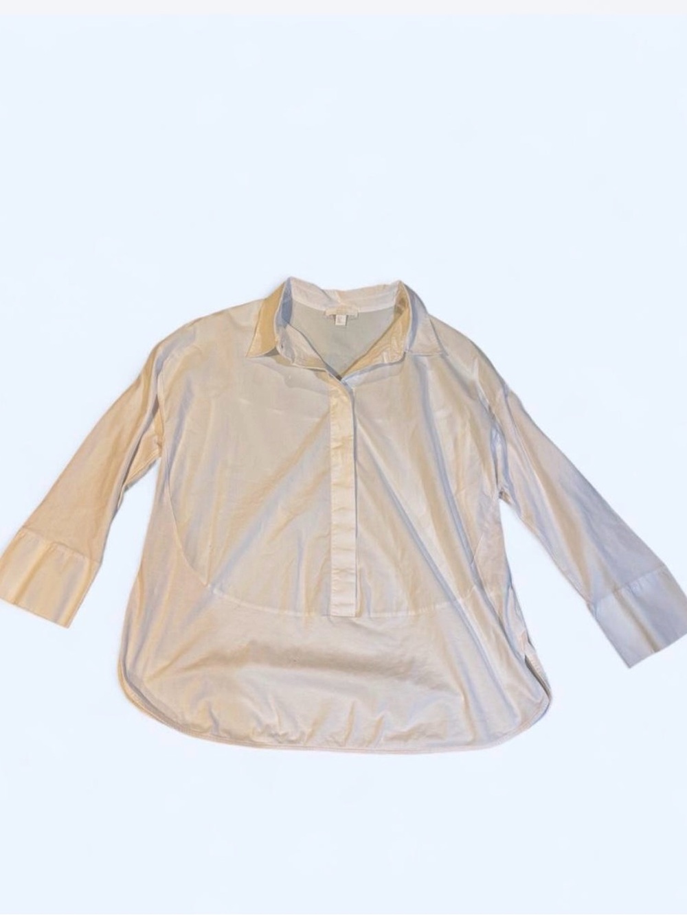 COS Cream Button-Front Collared Shirt